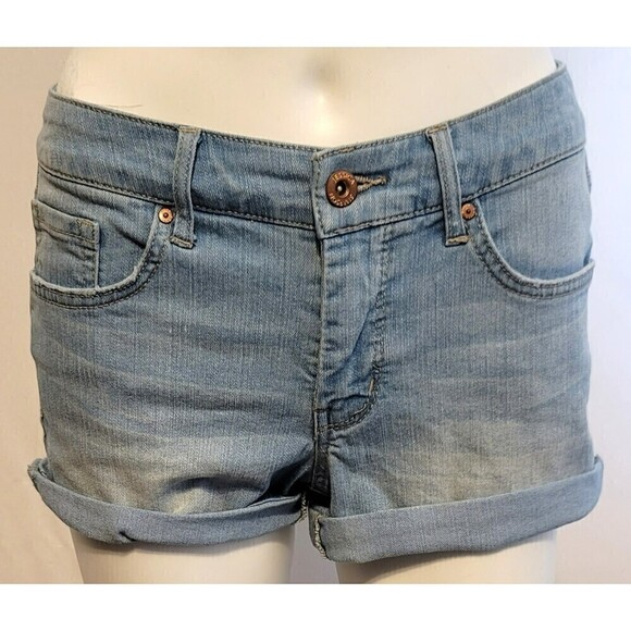 Jessica Simpson Cuffed Denim Shorts - Size 0/25 - Picture 1 of 8